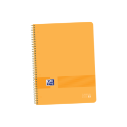 Oxford Live&Go A4+ Cuaderno de Plastico - Tapa Resistente - Formato A4+ - 80 Hojas Cuadriculadas 5x5