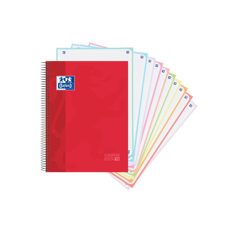 Oxford School Classic A4+ Europeanbook - Copertina extra rigida - 150 fogli - Rosso 5pz 5pz Oxford School Classic A4+ Europeanbook - Copertina extra rigida - 150 fogli - Rosso 5pz 5pz