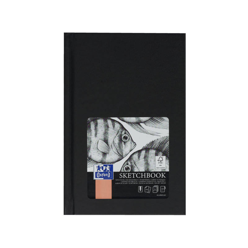 Oxford Artbooks A6 Cuaderno Cosido Esbozo - Tapa Extradura Resistente - 96 Hojas de 100gr - Color Negro Oxford Artbooks A6 Cuaderno Cosido Esbozo - Tapa Extradura Resistente - 96 Hojas de 100gr - Color Negro