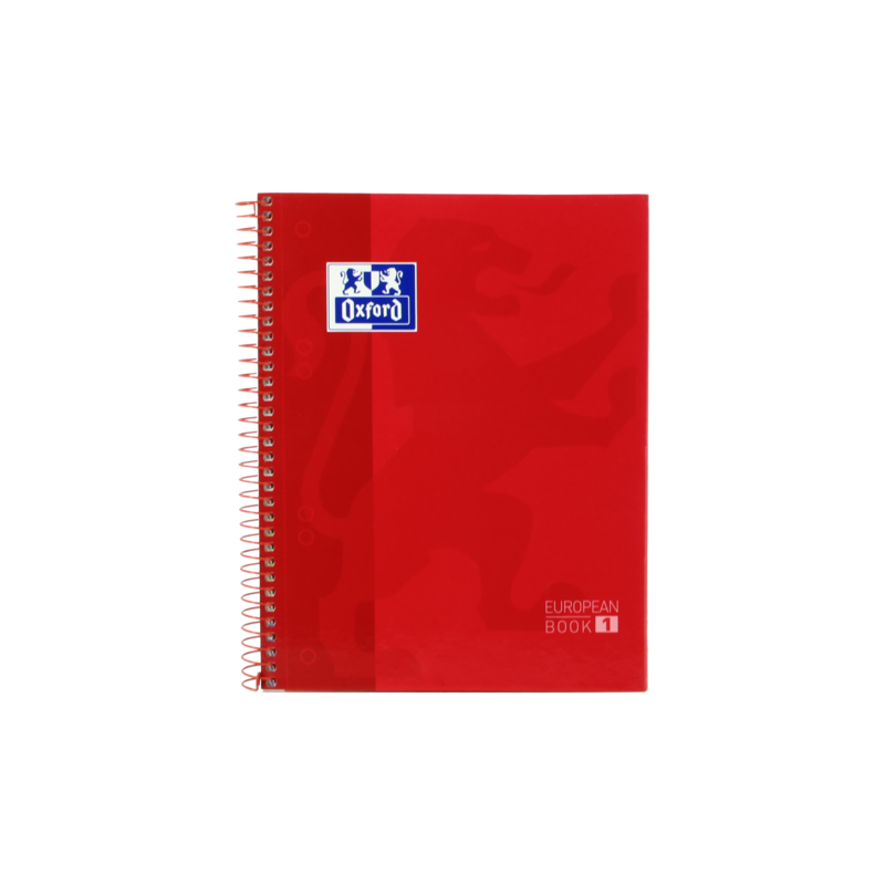 Oxford School Classic A5+ Europeanbook - Tapa Extradura - Cuadricula 5x5 - 80 Hojas - Color Rojo Oxford School Classic A5+ Europeanbook - Tapa Extradura - Cuadricula 5x5 - 80 Hojas - Color Rojo