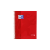 Oxford School Classic A5+ Europeanbook - Tapa Extradura - Cuadricula 5x5 - 80 Hojas - Color Rojo