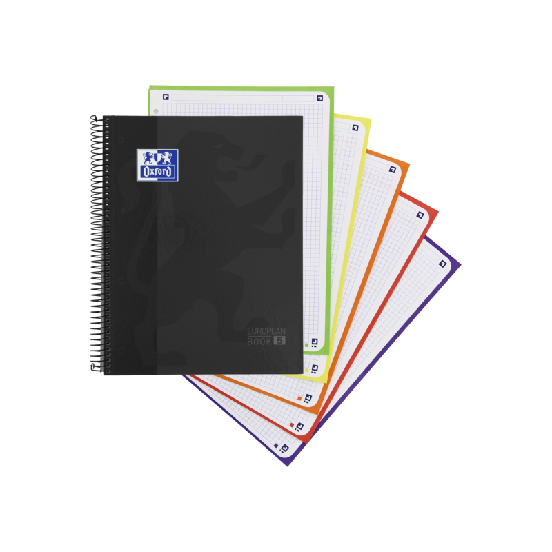 Oxford School Classic A4+ Europeanbook - Copertina extra rigida - 50% di fogli gratuiti - 5x5 - 120 fogli 5pz 5pz Oxford School Classic A4+ Europeanbook - Copertina extra rigida - 50% di fogli gratuiti - 5x5 - 120 fogli 5pz 5pz