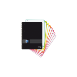 Oxford Live & Go A5+ Europeanbook - Tapa de Plastico - 160 Hojas - Colores Surtidos