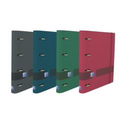 Oxford & You Europeanbinder - Tapa Extradura A4+ - Anillas 4Dx35mm - Pizarra Write & Erase - Regla con Indices Removibles