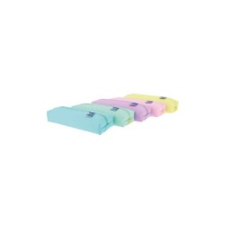 Oxford Kangoo Live & Go Estuche Rectangular Mediano - Goma Elastica para unirlo al Cuaderno - Colores Surtidos Pastel