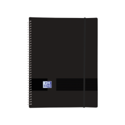 Oxford Live & Go A4 Carpeta de Fundas - Tapa de Plastico Opaco - Espiral 30 Fundas - Color Negro