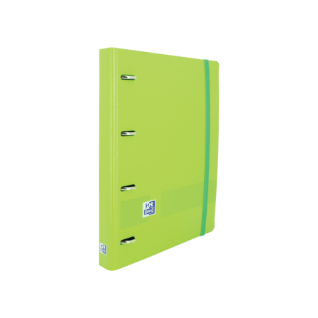 Oxford Live & Go A4+ Polyfoam Europeanbinder - Lomo de 45mm - Anillas de 4Dx35mm - Recambio 5x5 - Color Verde