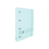 Oxford Live &amp; Go A4+ Raccoglitore europeo in polyfoam - Dorso da 45 mm - Anelli 4Dx35mm - Include ricambio 5x5 - Blu pastell