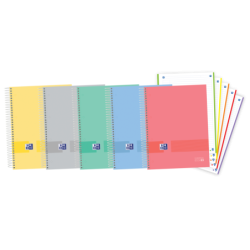Oxford & You A4+ Europeanbook - Tapa Extradura Resistente - 5 Colores Surtidos - 120 Hojas