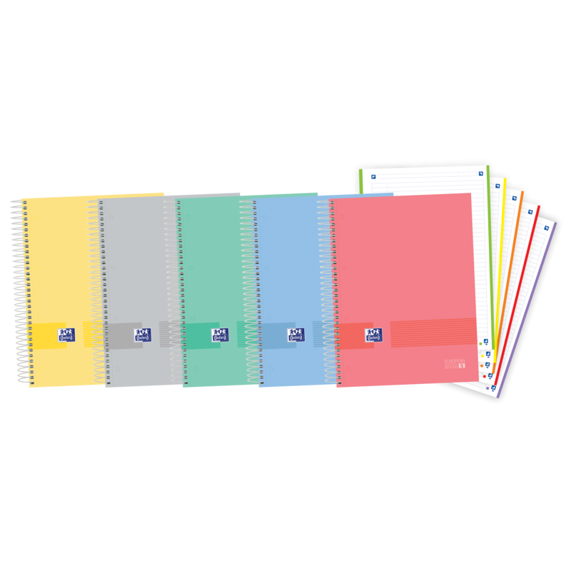 Oxford & You A4+ Europeanbook - Tapa Extradura Resistente - 5 Colores Surtidos - 120 Hojas Oxford & You A4+ Europeanbook - Tapa Extradura Resistente - 5 Colores Surtidos - 120 Hojas