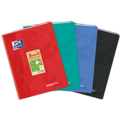Oxford Easybook Kraft A4 - Tapa Blanda - Libreta Grapada - 1 Linea con 2 Margenes - 48 Hojas - Colores Surtidos