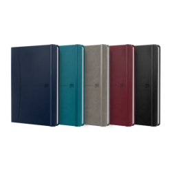 Taccuino Oxford Signature cucito con copertina extra rigida A5 liscia - 80 fogli - Colori assortiti 5pz 5pz