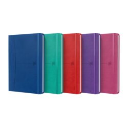 Oxford Signature Cuaderno Cosido Tapa Extradura A5 Liso - 80 Hojas - Colores Surtidos