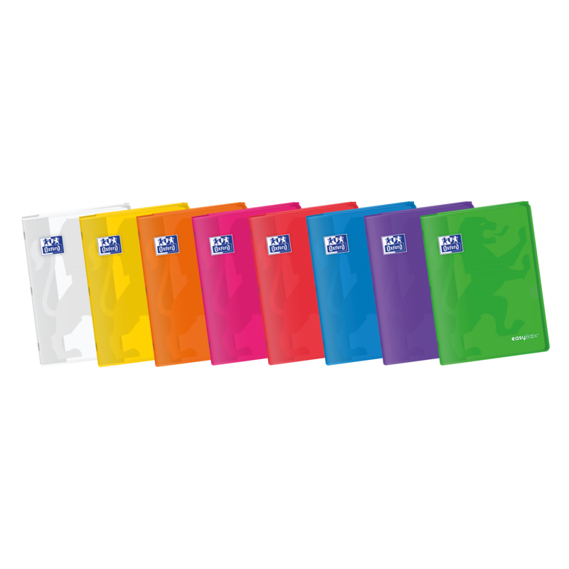 Oxford Easybook A4 Libreta Grapada - Tapa de Plastico Resistente - 48 Hojas con Margen - Cuadricula 4x4 - Colores Surtidos Oxford Easybook A4 Libreta Grapada - Tapa de Plastico Resistente - 48 Hojas con Margen - Cuadricula 4x4 - Colores Surtidos