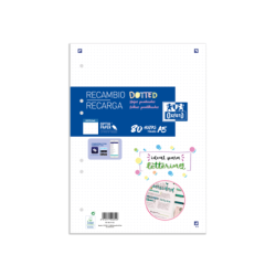 Oxford School A5 Recambio Paquete Dots 80 Hojas - Papel de Alta Calidad - Puntos para Organizar tus Notas