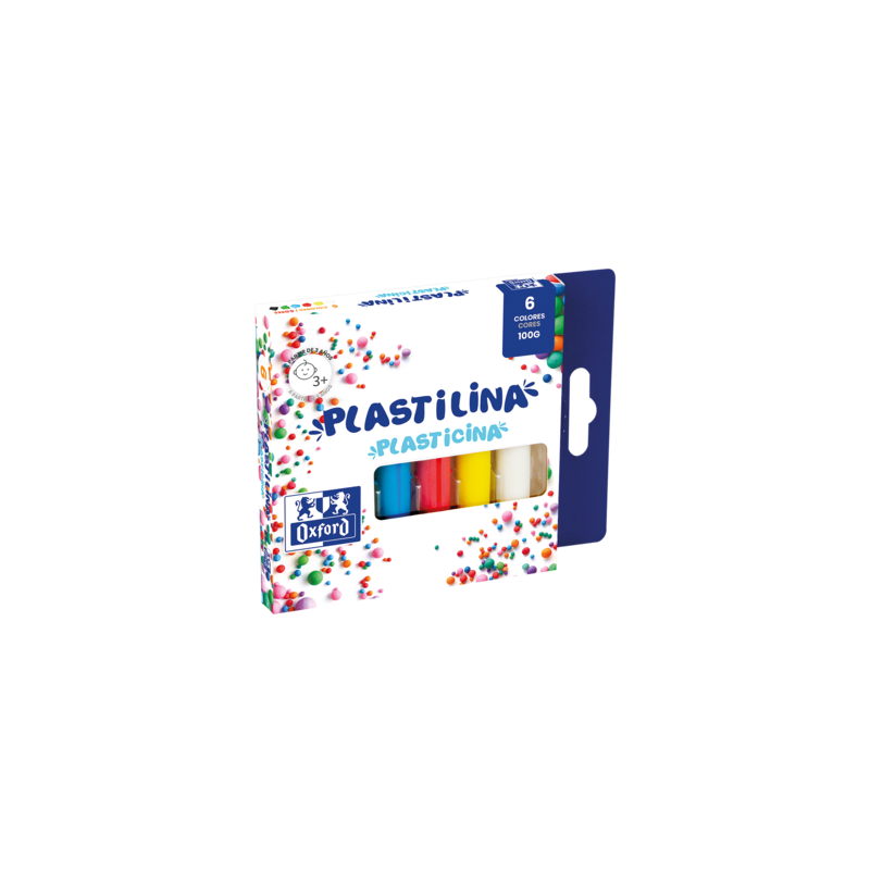 Oxford Plastilina 6 Colores 100gr - Ideal para Modelar y Crear Figuras - Textura Suave y Maleable - Colores Surtidos Oxford Plastilina 6 Colores 100gr - Ideal para Modelar y Crear Figuras - Textura Suave y Maleable - Colores Surtidos