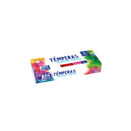 Oxford Temperas 20ml - Alta Pigmentacion - Facil de Mezclar - 10 Colores