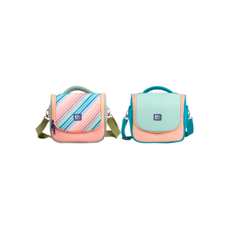 Borsa isotermica per alimenti Oxford Colorblock - Poliestere riciclato RPET - Capacità 8 litri - Disponibile in 2 modelli