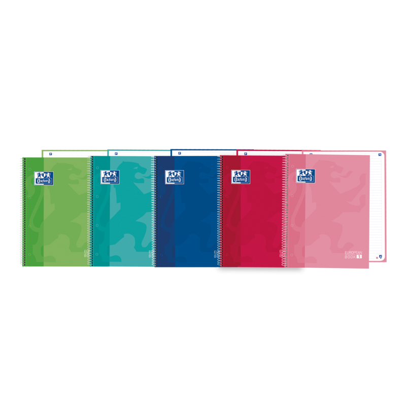 Oxford School Classic Europeanbook 1 A4+ - Tapa Extradura Resistente - 80 Hojas de Alta Calidad - Colores Surtidos Oxford School Classic Europeanbook 1 A4+ - Tapa Extradura Resistente - 80 Hojas de Alta Calidad - Colores Surtidos