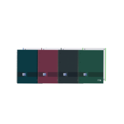 Oxford &amp; You Europeanbook A4+ Copertina extra rigida - 1 riga orizzontale - 80 fogli - Colori assortiti 5pz 5pz