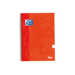 Oxford School Classic Cuaderno Espiral Tapa Extradura Write&Erase - Folio 4x4 con Margen - 80 Hojas - Color Naranja