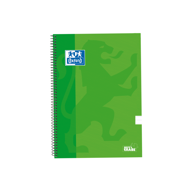 Taccuino a spirale classico Oxford School con copertina extra rigida scrivi e cancella - Folio a 1 riga con margine - 80 fogli - Taccuino a spirale classico Oxford School con copertina extra rigida scrivi e cancella - Folio a 1 riga con margine - 80 fogli -