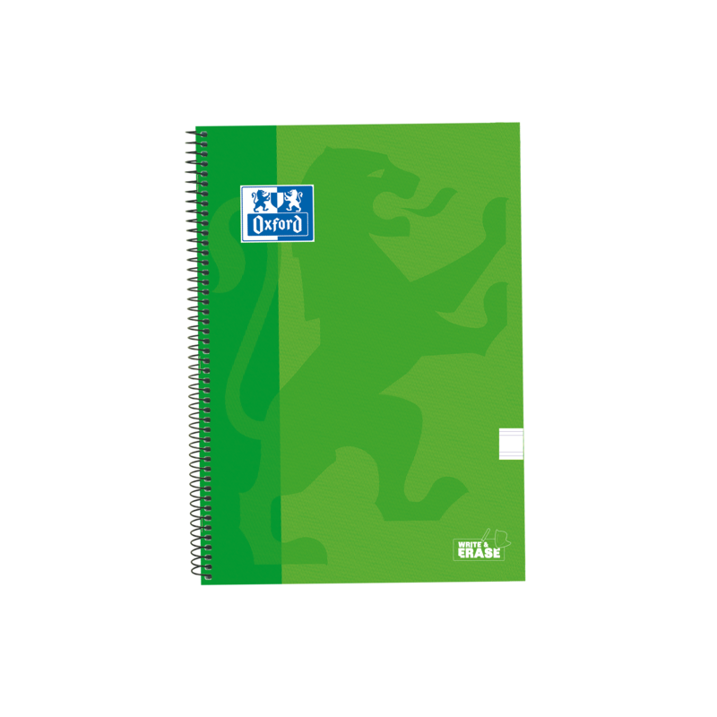 Oxford School Classic Cuaderno Espiral Tapa Extradura Write&Erase - Folio Pauta 2.5mm - 80 Hojas - Color Verde Oxford School Classic Cuaderno Espiral Tapa Extradura Write&Erase - Folio Pauta 2.5mm - 80 Hojas - Color Verde