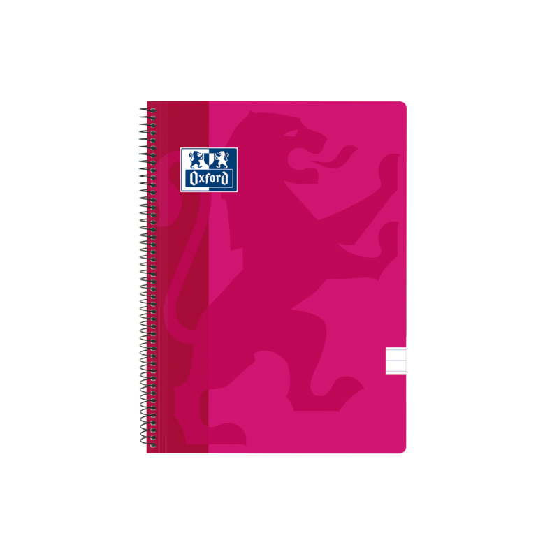 Oxford School Classic Cuaderno Espiral Tapa de Plastico Folio - 1 Linea con Margen - 80 Hojas - Color Fucsia Oxford School Classic Cuaderno Espiral Tapa de Plastico Folio - 1 Linea con Margen - 80 Hojas - Color Fucsia
