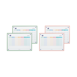 Oxford Planner A3 Reversible Semana&Mes + Compl - 2 Colores - Gran Tamaño para Organizacion Eficiente