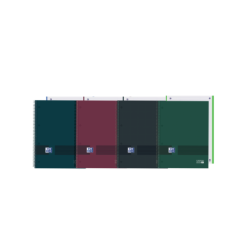 Oxford &amp; You Europeanbook A4+ Copertina Extra Rigida - Quaderno con 80 Fogli - Formato 1 5x5 - Colori Neutri 5pz 5pz