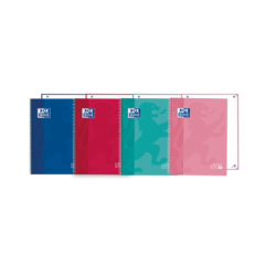 Libro europeo Oxford School Classic A5+ - Copertina extra rigida - 80 fogli - Colori assortiti 5pz 5pz