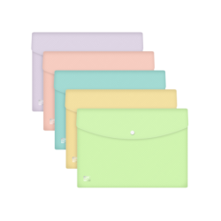 Spilla Oxford A4 PP Trasparente - Resistente e Durevole - Misura Standard - Facile da Aprire e Chiudere 5pz 5pz
