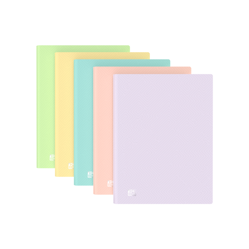 Oxford A4 40F PP TR Past St - Quaderno con copertina rigida - Formato A4 - 40 fogli - Carta resistente - Design moderno 10pz 10p