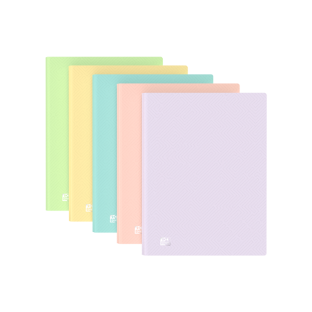 Oxford A4 40F PP TR Past St - Quaderno con copertina rigida - Formato A4 - 40 fogli - Carta resistente - Design moderno 10pz 10p