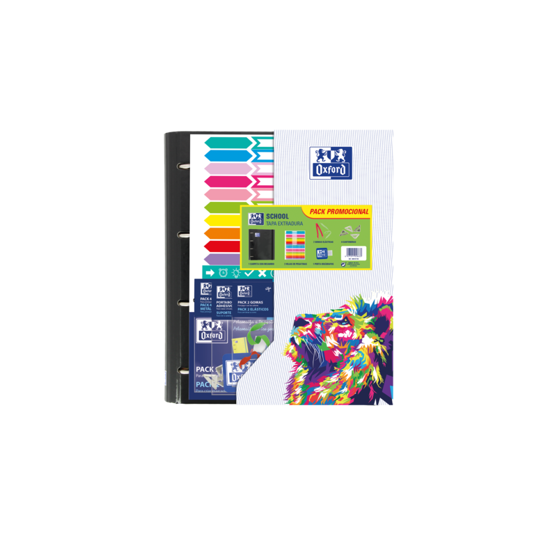 Oxford Europeanbinder Oxfcla A4+ - Carpeta de Tamaño A4+ - Diseño Escolar - Incluye Separadores - Colores Surtidos Oxford Europeanbinder Oxfcla A4+ - Carpeta de Tamaño A4+ - Diseño Escolar - Incluye Separadores - Colores Surtidos