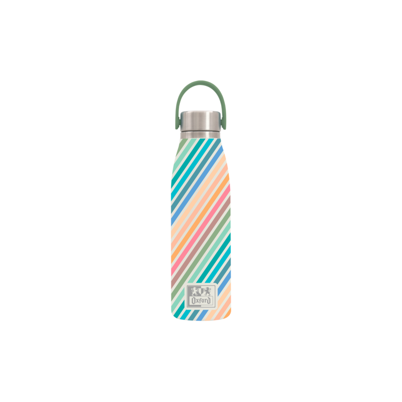 Oxford Runbott Colorblock Botella Termo 50cl - Recubrimiento Ceramico Interior - Diseño Colorido - Capacidad de 50cl