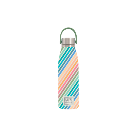 Oxford Runbott Colorblock Botella Termo 50cl - Recubrimiento Ceramico Interior - Diseño Colorido - Capacidad de 50cl