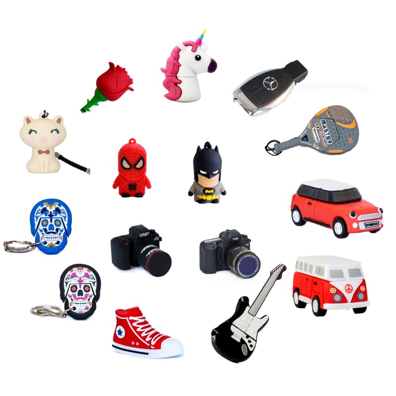 TechOneTech Confezione risparmio 3D più venduta di 15 unità flash USB 2.0 da 32 GB - Disegni assortiti (Pendrive) TechOneTech Confezione risparmio 3D più venduta di 15 unità flash USB 2.0 da 32 GB - Disegni assortiti (Pendrive)