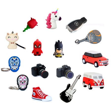 TechOneTech Confezione risparmio 3D più venduta di 15 unità flash USB 2.0 da 32 GB - Disegni assortiti (Pendrive)