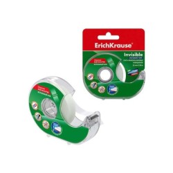 Erichkrause Cinta Adhesiva con Aplicador Invisible - 12mmx20m - Color Transparente