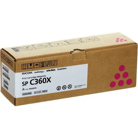 Cartuccia toner originale magenta Ricoh Aficio SP-C361 - 408252/SPC360X