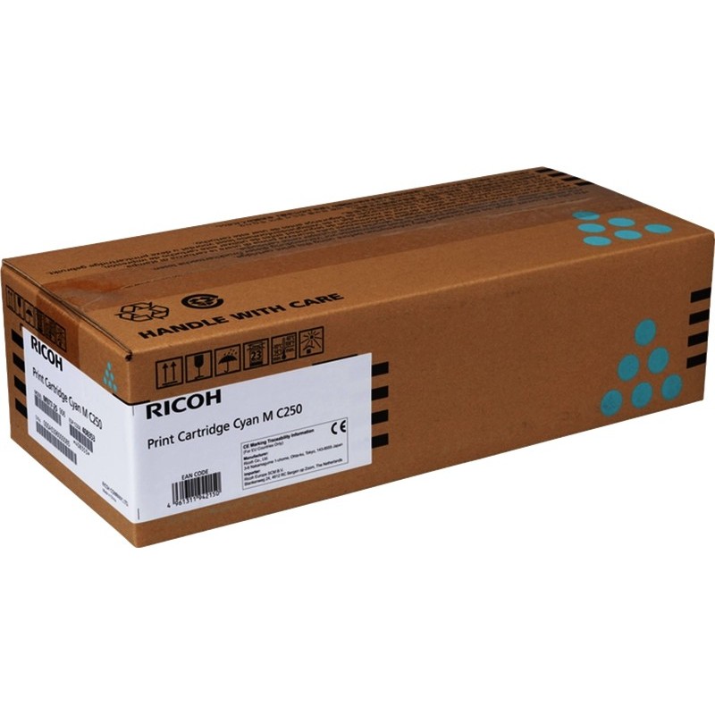 Cartuccia toner ciano originale Ricoh MC250/PC300/PC301/PC302 - 408353/M C250C Cartuccia toner ciano originale Ricoh MC250/PC300/PC301/PC302 - 408353/M C250C