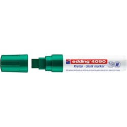 Edding 4090 Rotulador de Tiza Liquida - Punta Biselada - Trazo entre 4 y 15mm - Olor Neutro - Color Verde