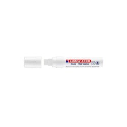 Pennarello a gesso liquido Edding 4090 - Punta a scalpello - Linea tra 4 e 15 mm - Odore neutro - Colore bianco 5pz 5pz