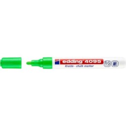 Pennarello a gesso liquido Edding 4095 - Punta rotonda - Linea tra 2 e 3 mm - Odore neutro - Colore verde chiaro 10pz 10pz
