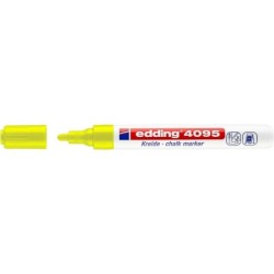 Edding 4095 Pennarello a gesso liquido - Punta rotonda - Linea tra 2 e 3 mm - Odore neutro - Colore giallo neon 10pz 10pz