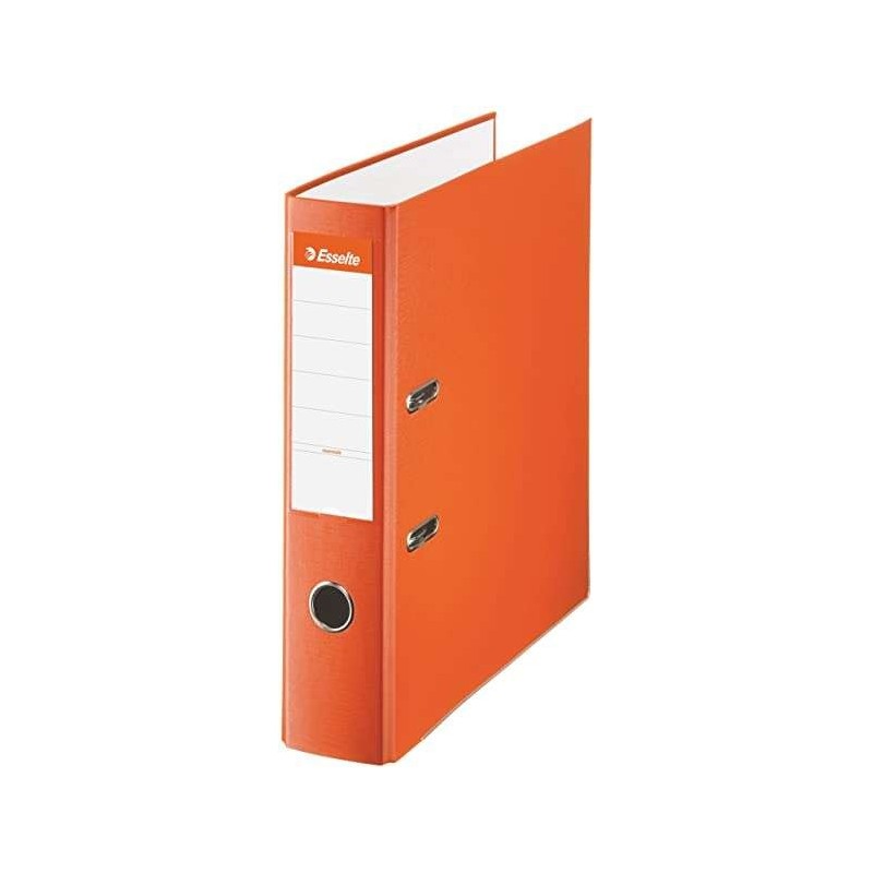 Raccoglitore a leva Esselte - Formato Folio - Dorso 75 mm - Capacità di 500 fogli - Colore arancione 10pz 10pz Raccoglitore a leva Esselte - Formato Folio - Dorso 75 mm - Capacità di 500 fogli - Colore arancione 10pz 10pz