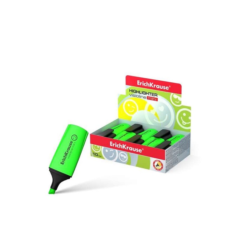 Erichkrause Visioline Mini - Formato mini fluorescente - Emoticon divertenti - Verde 10pz 10pz Erichkrause Visioline Mini - Formato mini fluorescente - Emoticon divertenti - Verde 10pz 10pz