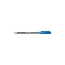 Penna a sfera Staedtler Stick 430 con cappuccio - Punta da 0,35 mm - Inchiostro permanente - Colore blu 50pz 50pz