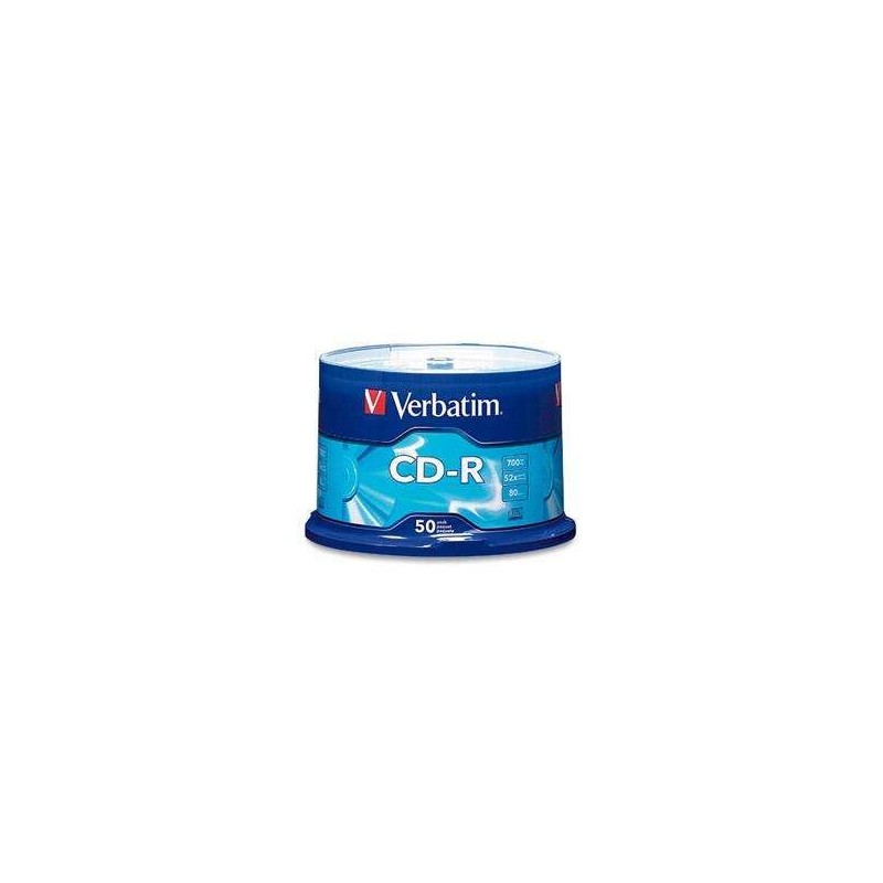Verbatim CD-R 52x 700MB (Tarrina 50 Uds) Verbatim CD-R 52x 700MB (Tarrina 50 Uds)